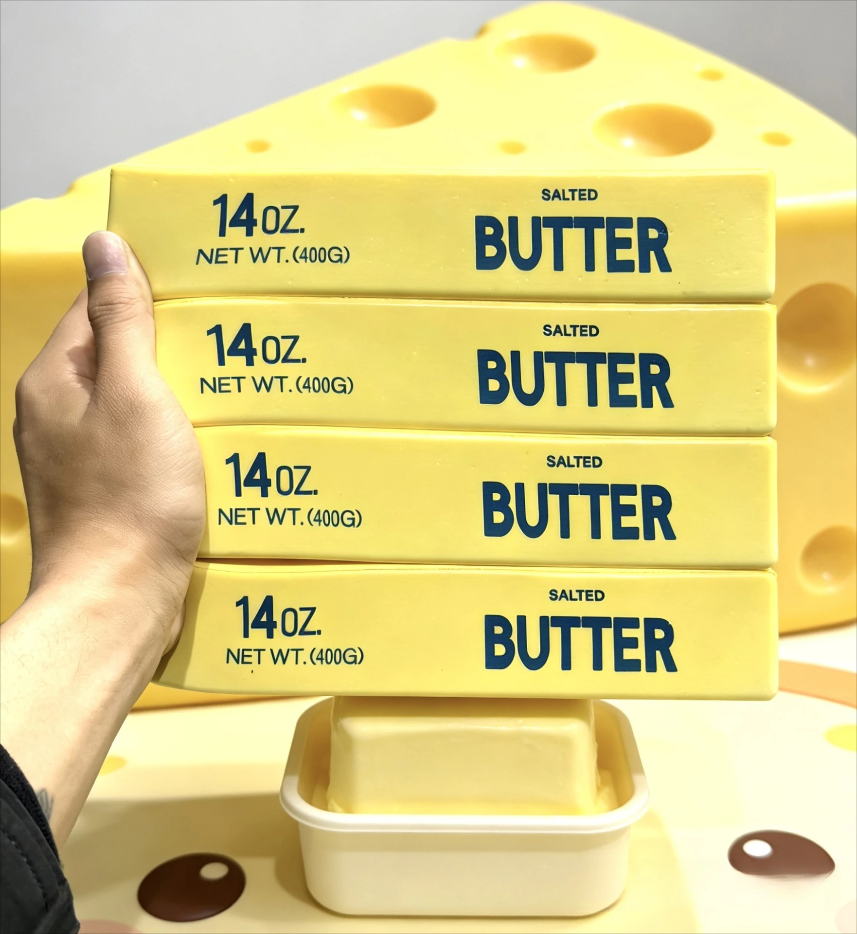 Novelty Gifts - 23cm Squishy Super Grote Boterstok, langzaam