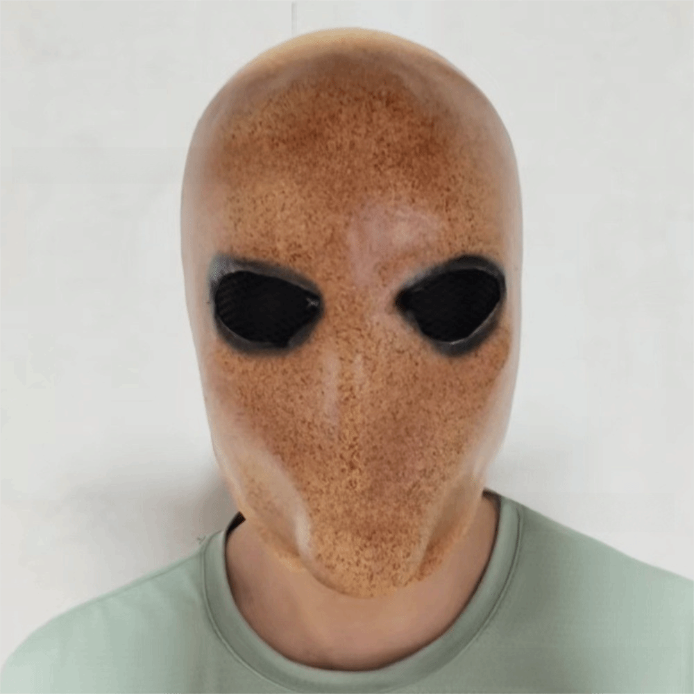 Latex Alien Mask Realistic - Gezichtsloze man Halloween Slenderman-masker, niet-toxisch, verkleedmasker,