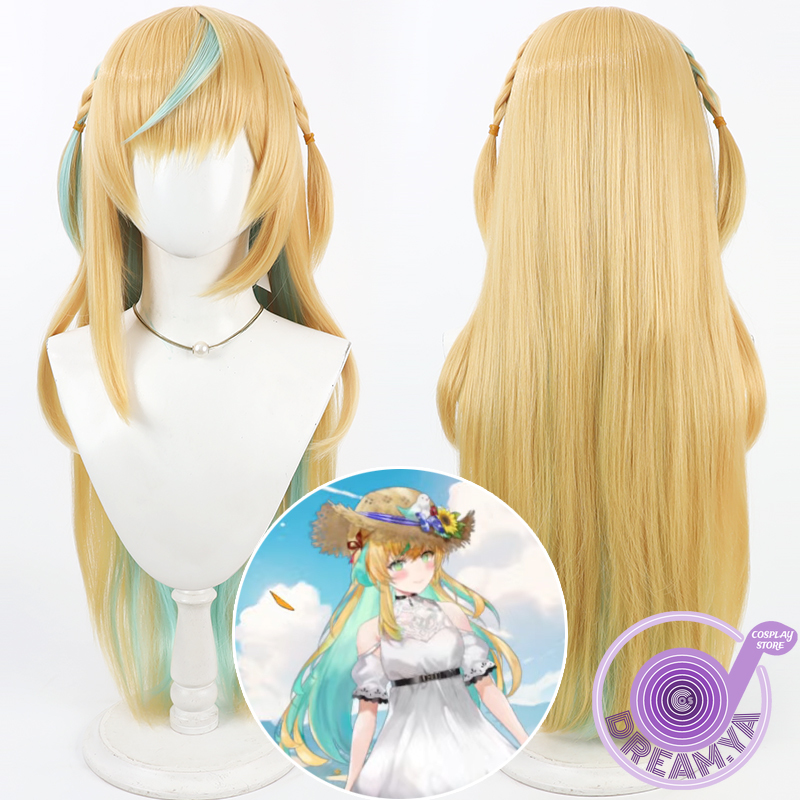 Anime Cosplay Wig Heat Resistant - Tachitsute Toto Cosplay Pruik Vtuber Blond