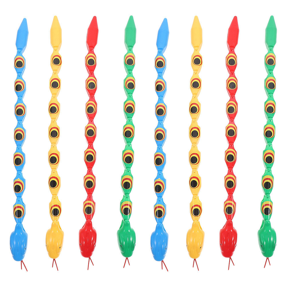 Prank Toys - 8 stuks Wiggly Snake met bewegende
