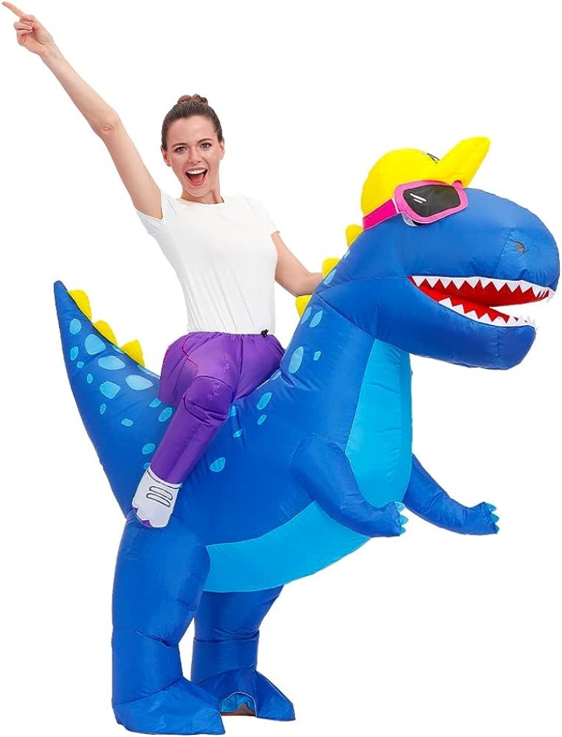 Inflatable Dinosaur Costume Adult - Opblaasbaar dinosauruskostuum voor volwassenen, grappig opblaasbaar