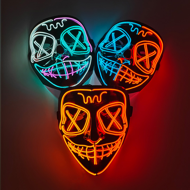 Draadloos LED-gloeiend masker  - Led Purge Mask Halloween recensie en prijs