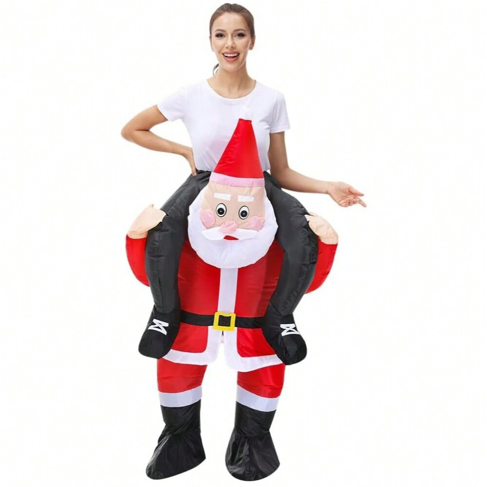 Opblaasbaar kerstmanpak om op  - Costumes recensie en prijs
