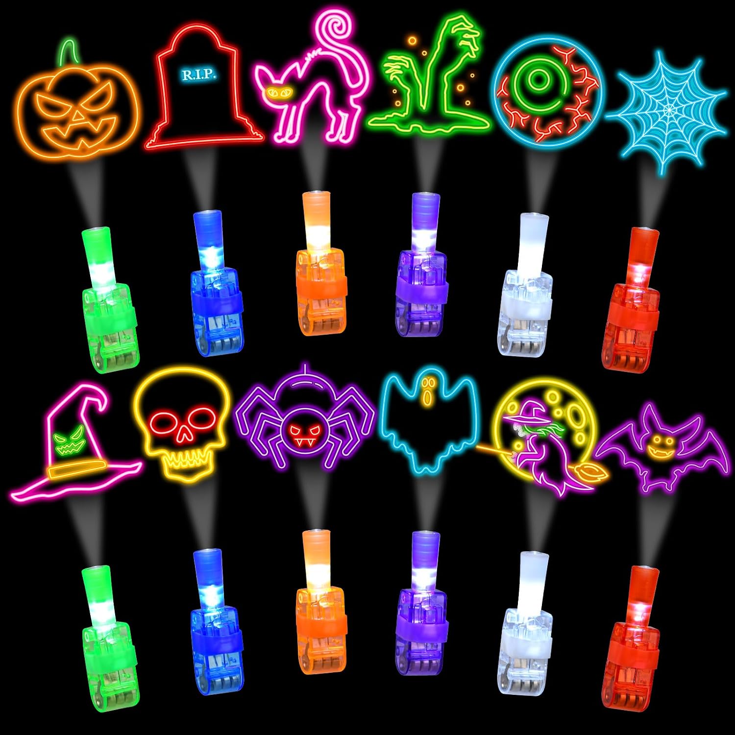 36 stuks Halloween Vingerproje - Glow In The Dark Party Glasses recensie en prijs