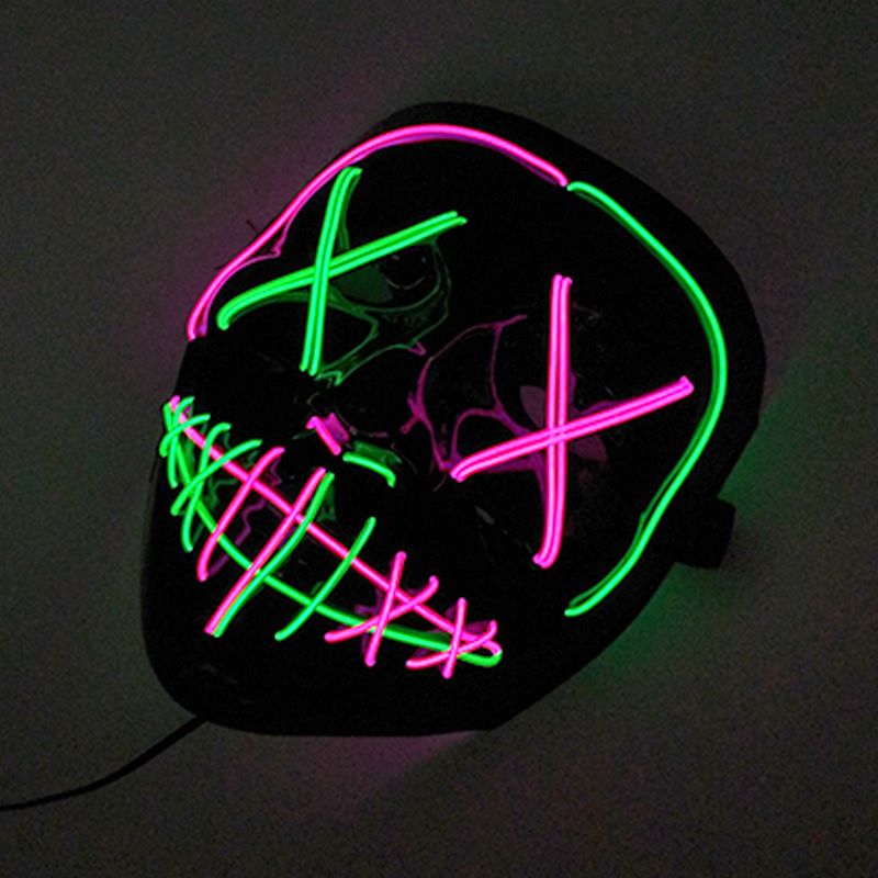 Draadloze fluorescerende gemen - Led Purge Mask Halloween recensie en prijs